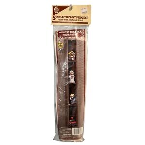 Wee Crafts Craft 99503 School‎ Days Country Yardstick Display Box Project NOS